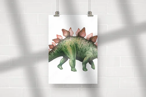Niesamowite dinozaury w delikatnych odcieniach