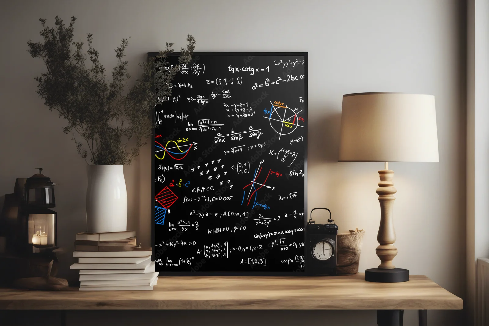 Czarne tablice pełne matematycznych szkiców