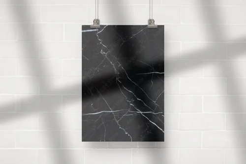 Elegancka tekstura czarnego marmuru