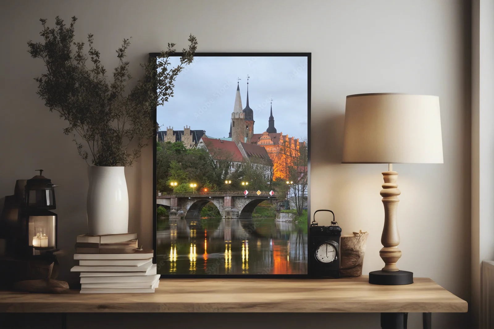 Zachwycająca panorama zamku i katedry Merseburga