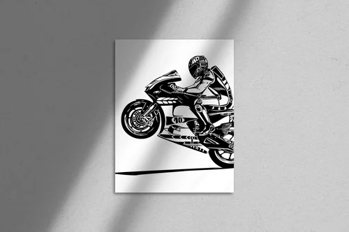 Ekstremalne emocje i styl motoryzacyjny w czerni i bieli