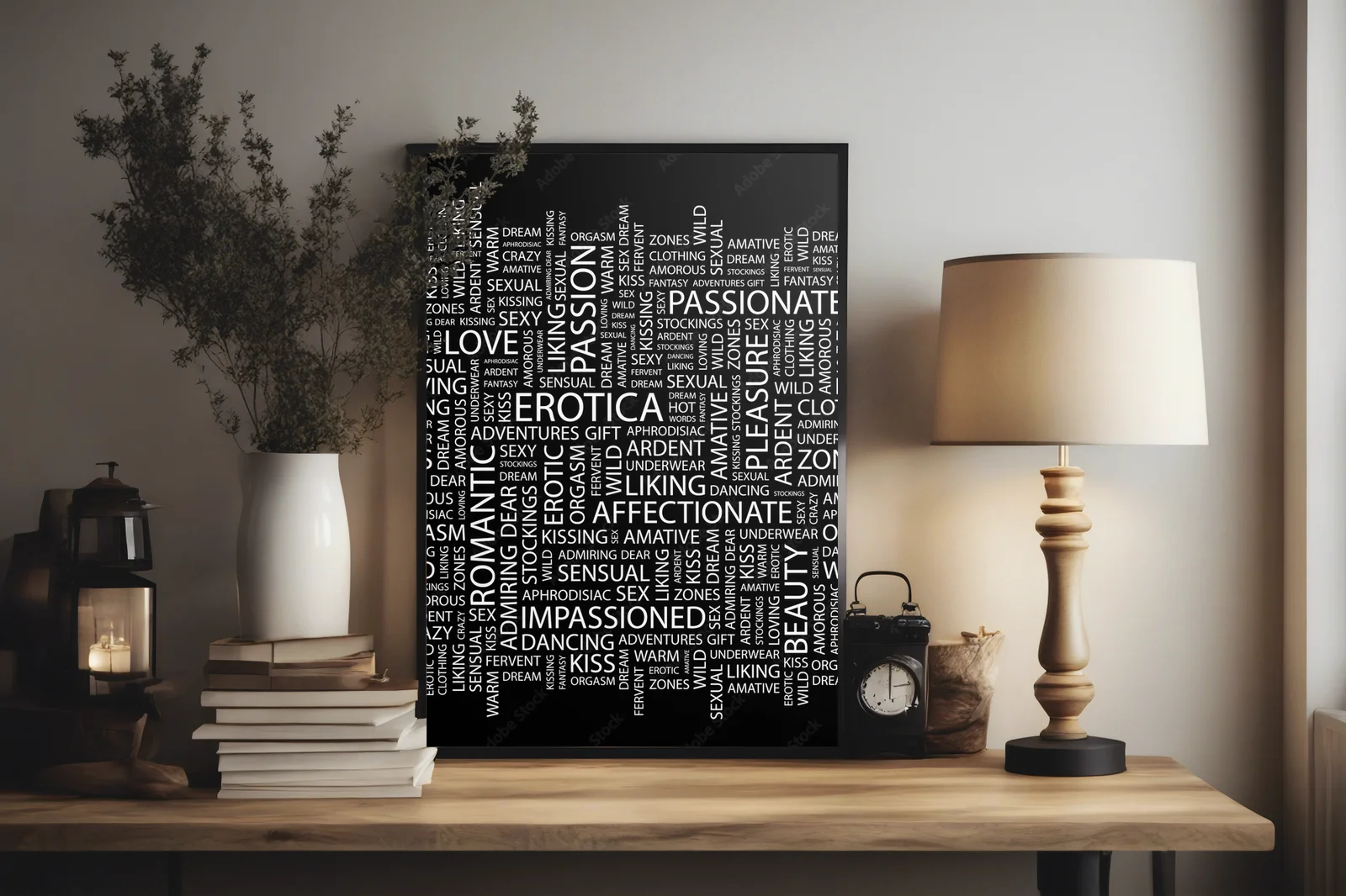 Mroczna erotyka w monochromatycznej elegancji