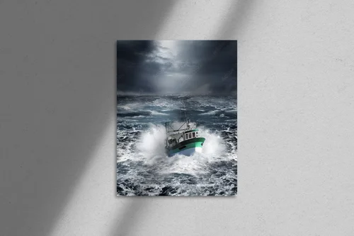 Morska burza - głębia nieba i oceanu