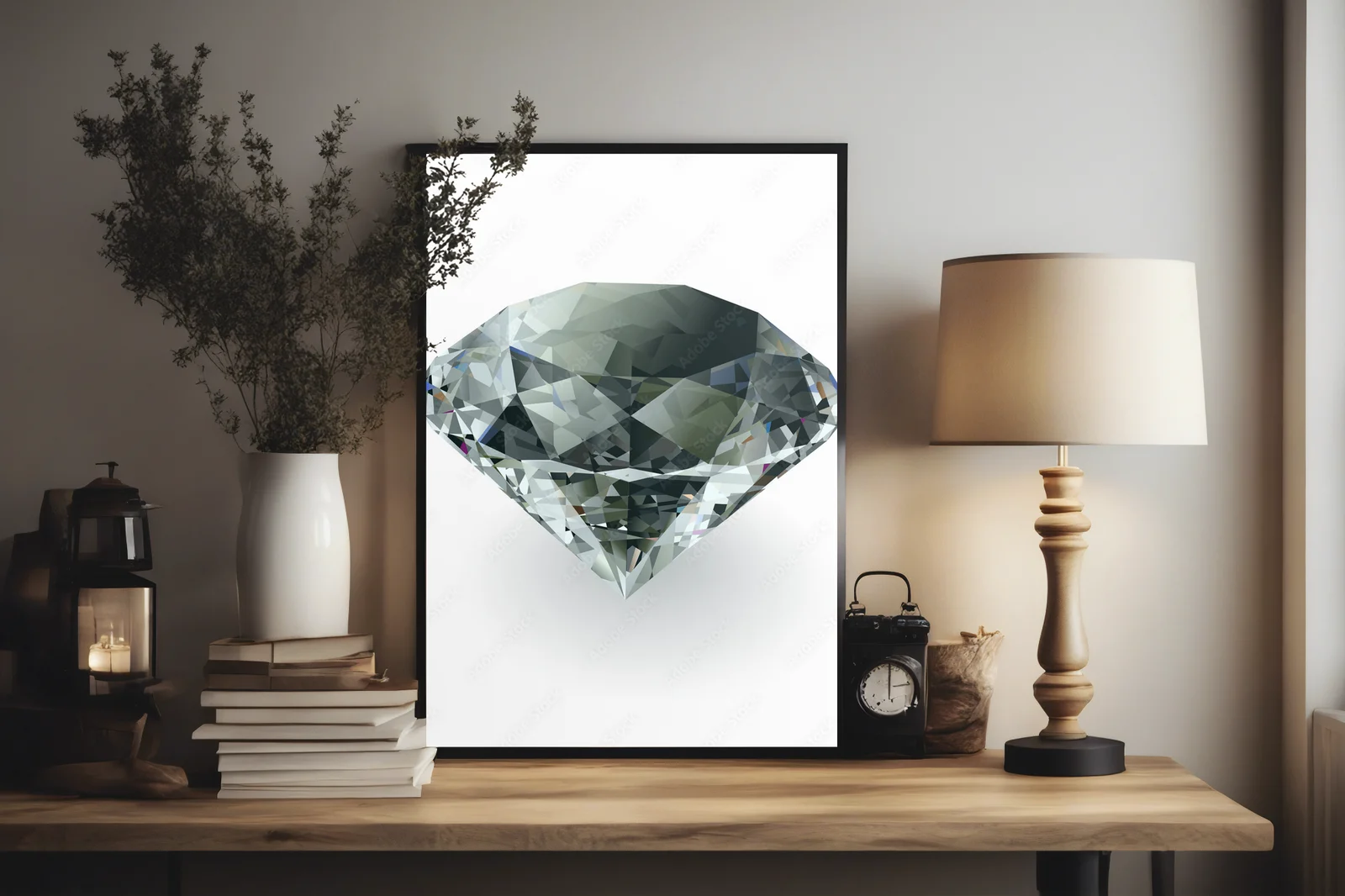 Lśnienie czarnego diamentu w eleganckim stylu