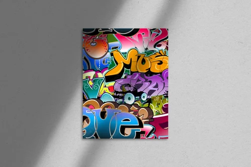 Nowoczesny graffiti w hip-hopowym stylu
