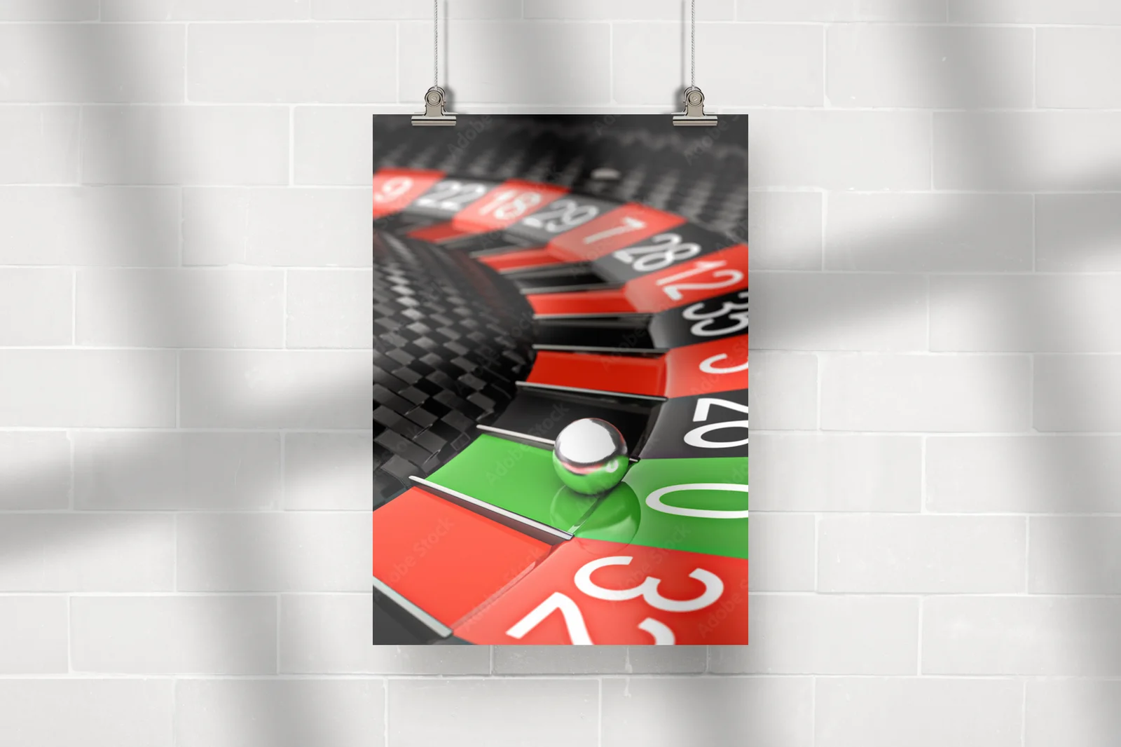 Elegancka grafika inspirowana ruletką