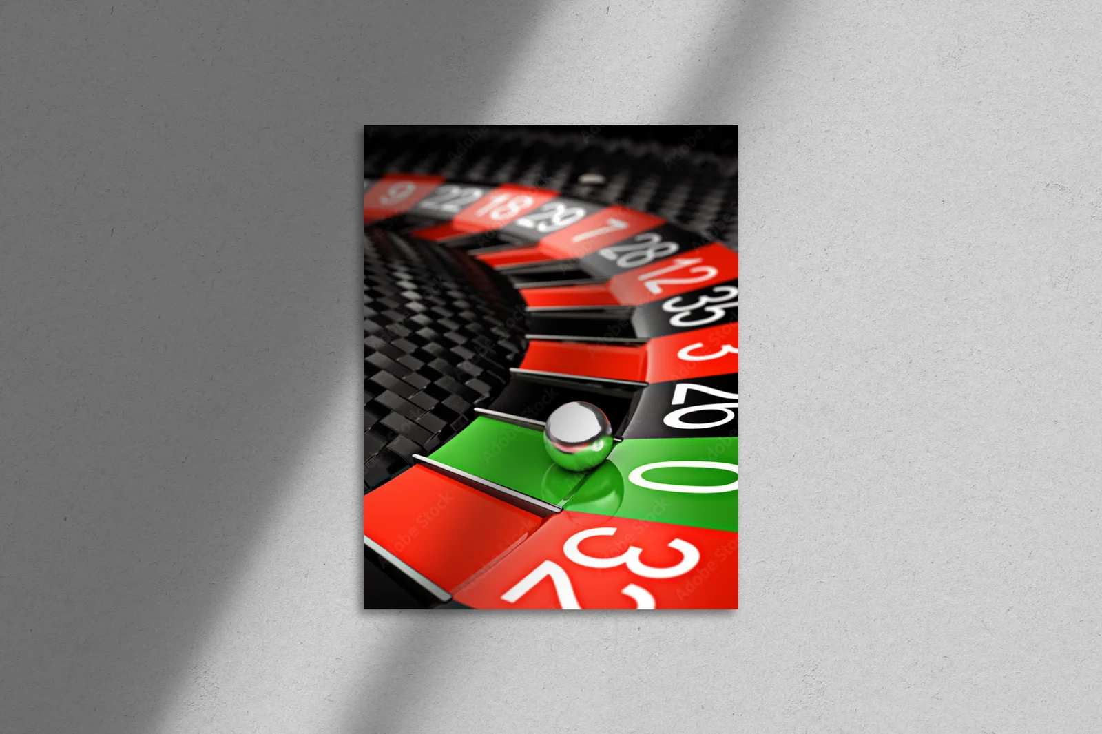 Elegancka grafika inspirowana ruletką