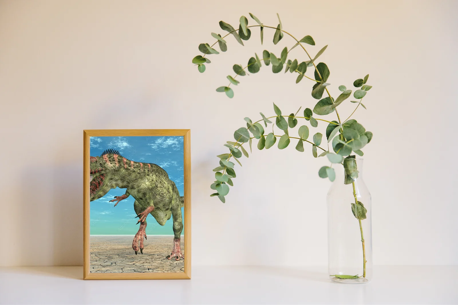 Fascynujący Giganotosaurus w odcieniach niebieskich