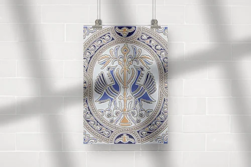 Elegancka harmonia pasteli w azulejo