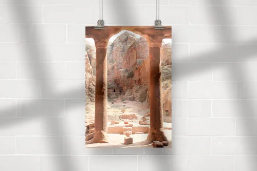 Urokliwy pejzaż Jordanii w historycznej estetyce