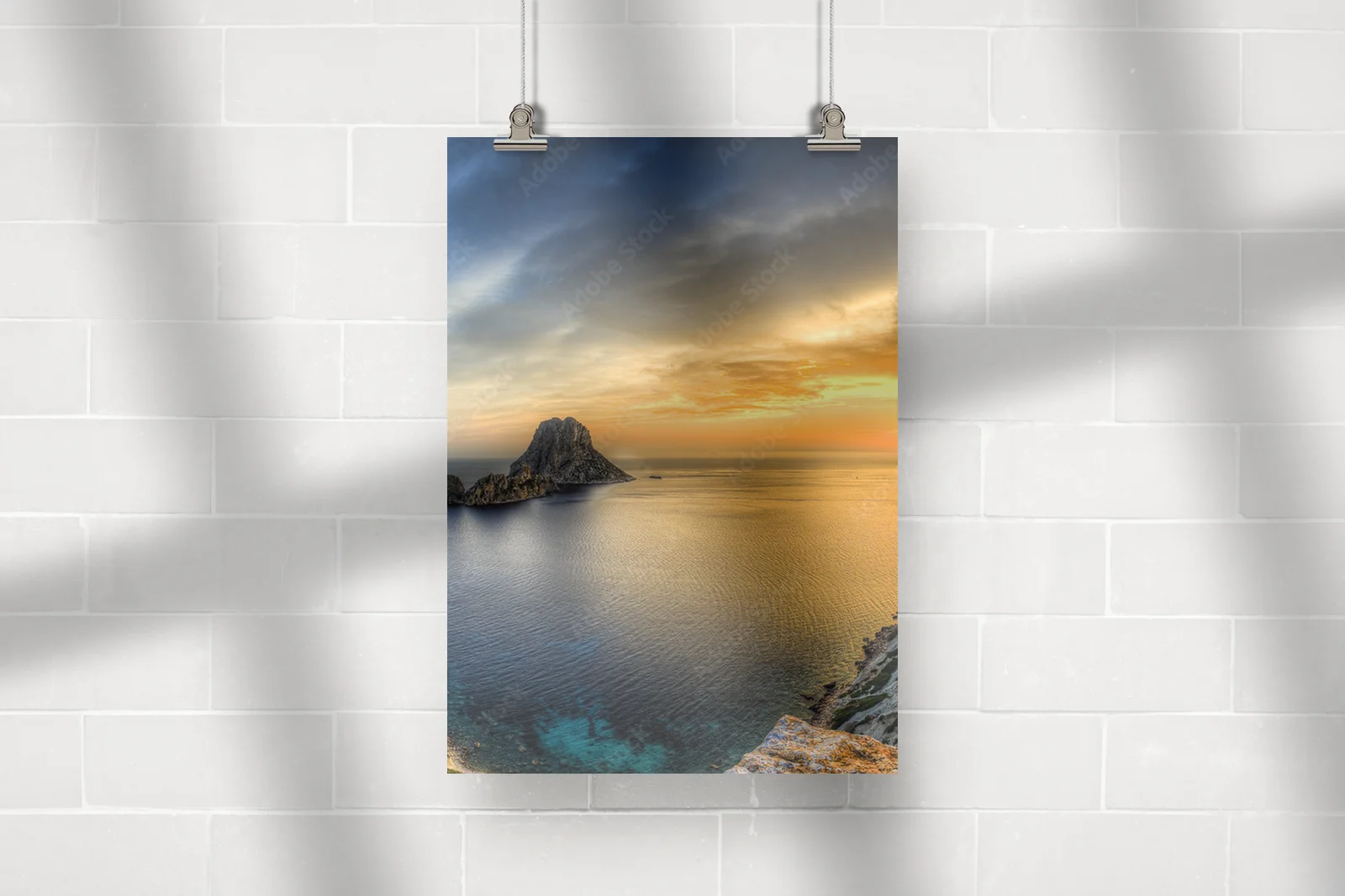 Magiczna Isla de Es Vedra w ciemnych tonach