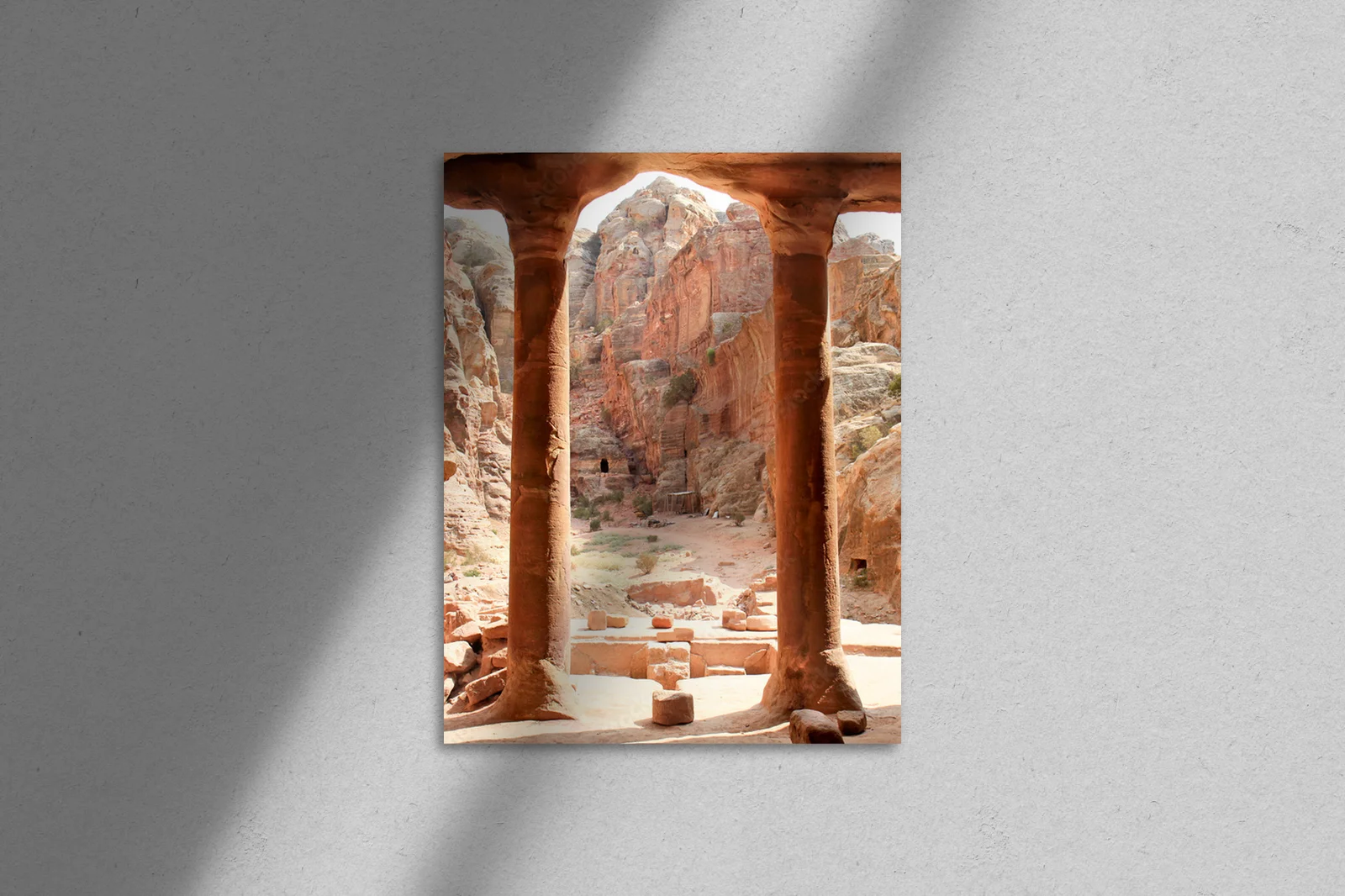Urokliwy pejzaż Jordanii w historycznej estetyce