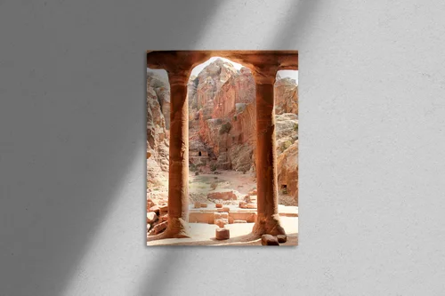 Urokliwy pejzaż Jordanii w historycznej estetyce