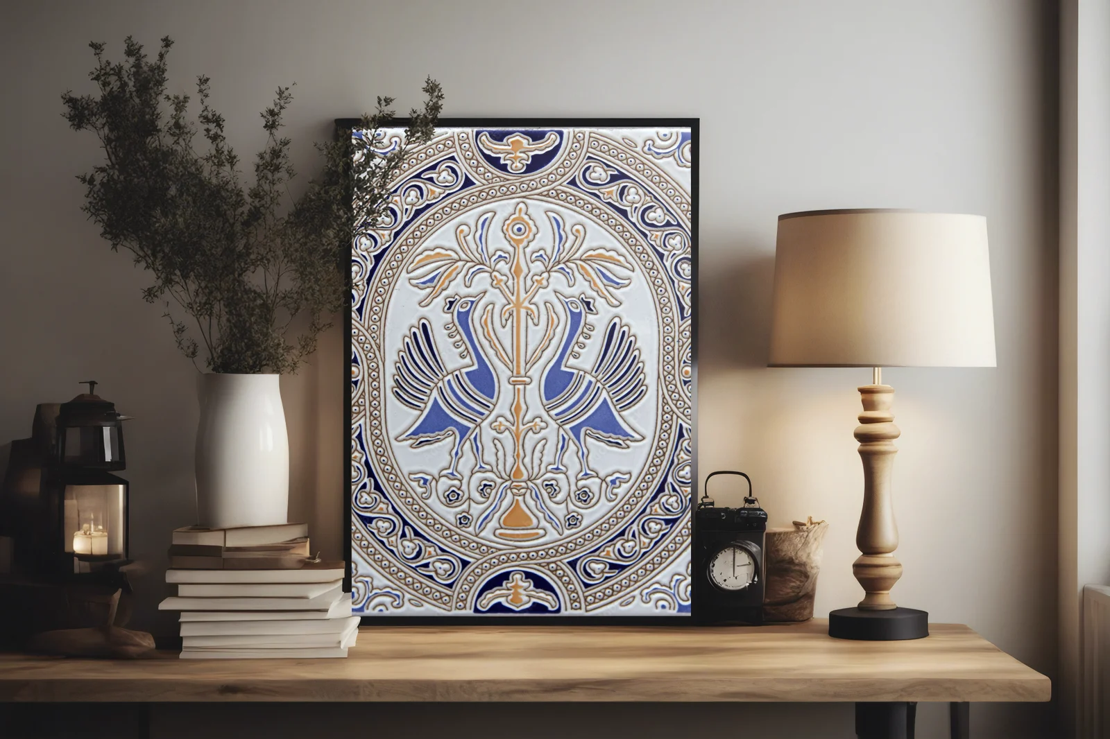 Elegancka harmonia pasteli w azulejo