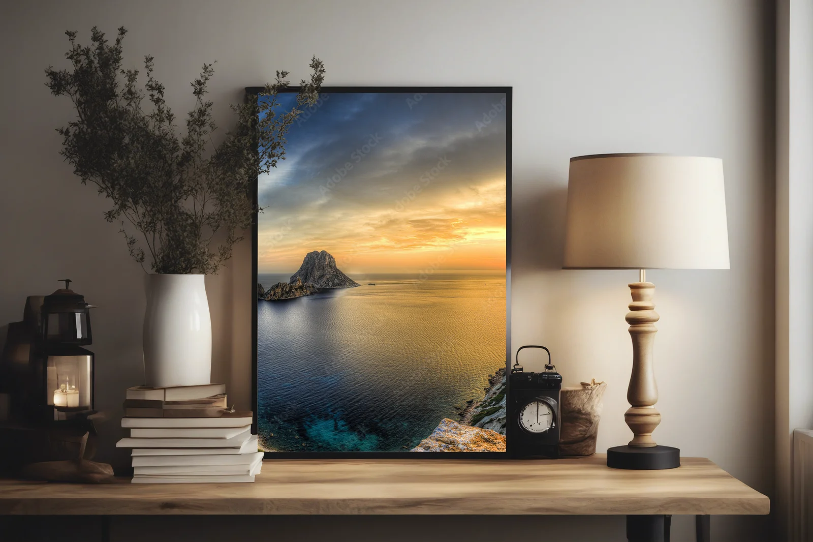 Magiczna Isla de Es Vedra w ciemnych tonach