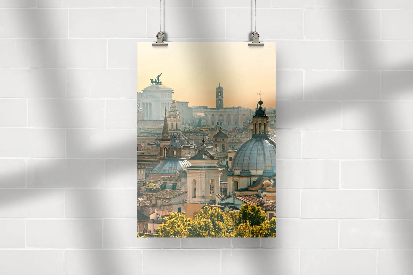 Słoneczny klimat Rzymu w pastelowych barwach