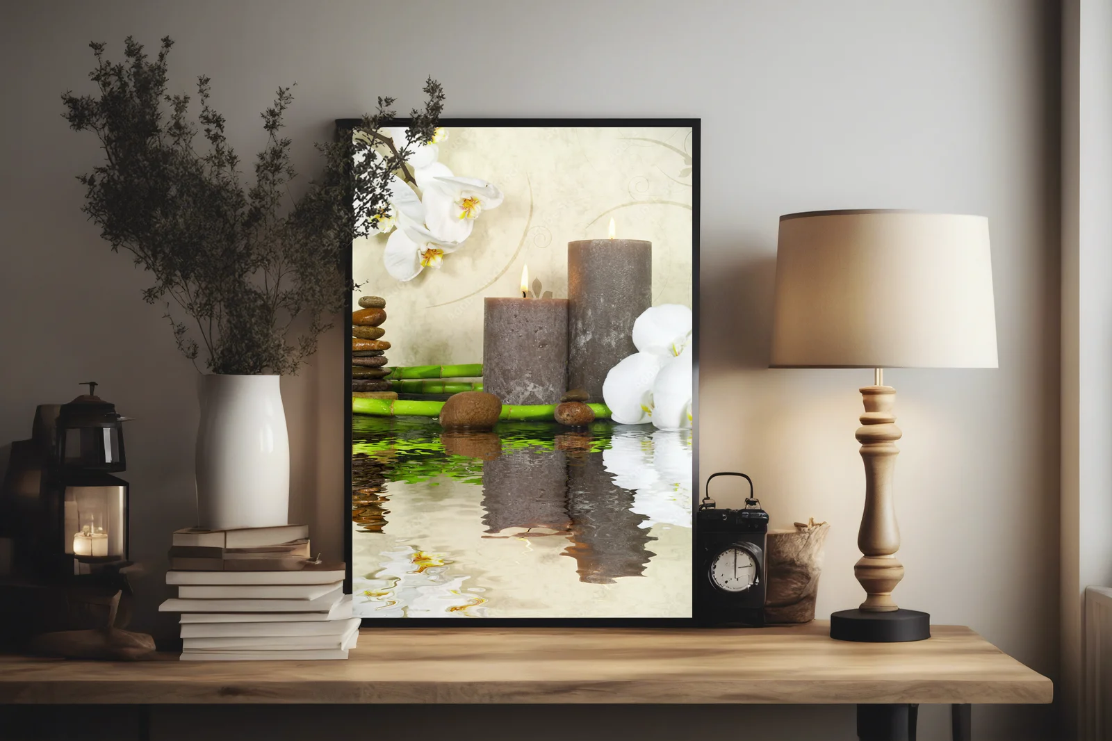 Urok subtelnych orchidei w harmonijnym otoczeniu
