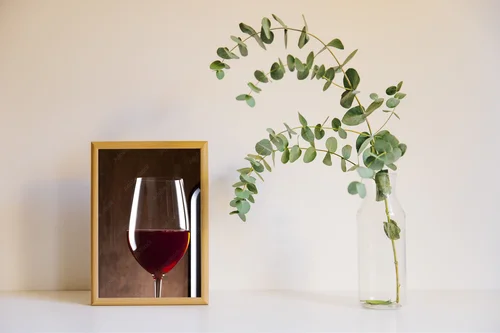 Elegancka ciemność w atmosferze wina