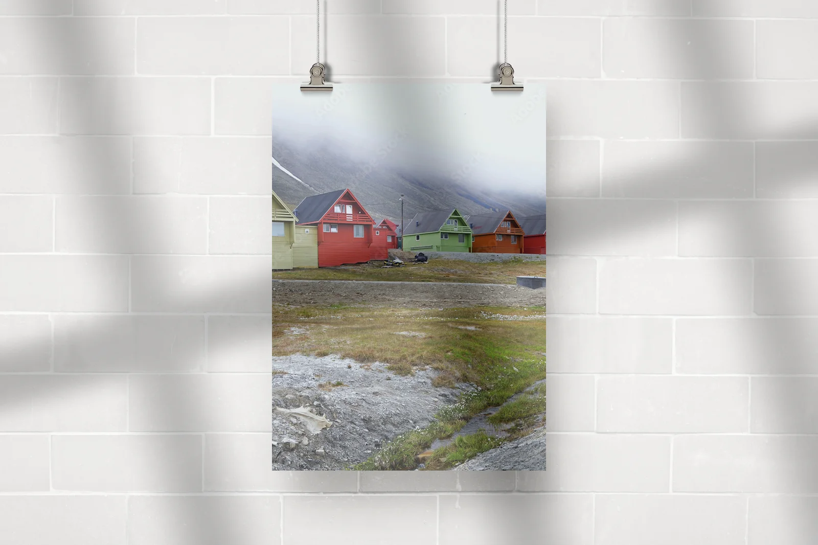 Urok Longyearbyen w pastelowych barwach