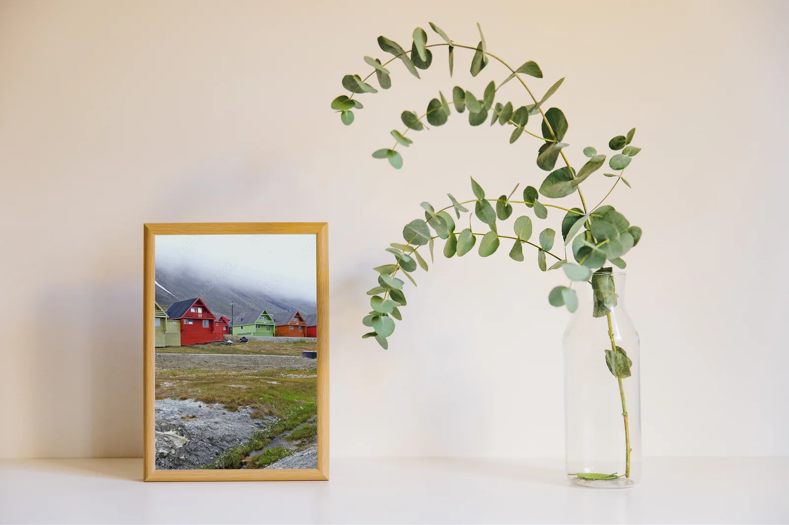 Urok Longyearbyen w pastelowych barwach