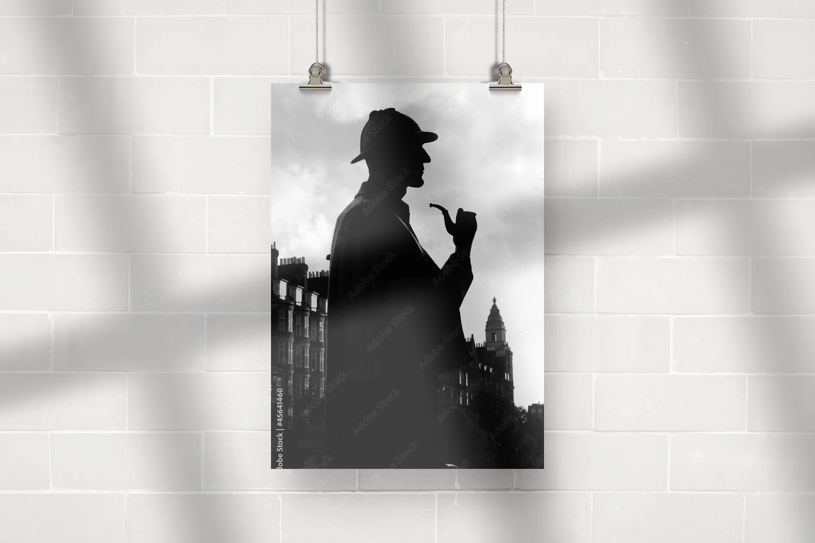 Gothic Sherlock Holmes w czerni i bieli