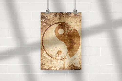 Harmonia w lśniących odcieniach yin yang