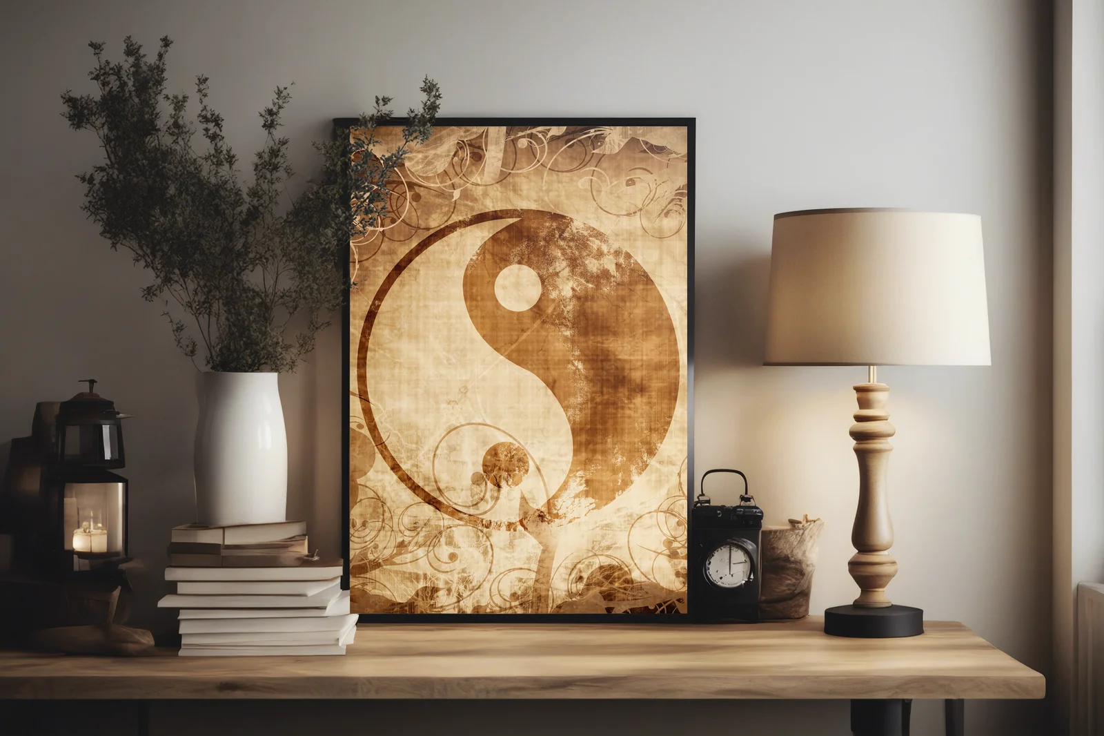 Harmonia w lśniących odcieniach yin yang