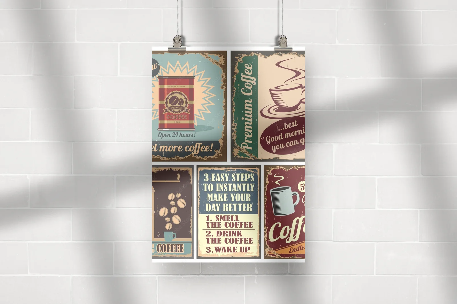 Vintage coffee posters: nostalgiczne piękno i styl