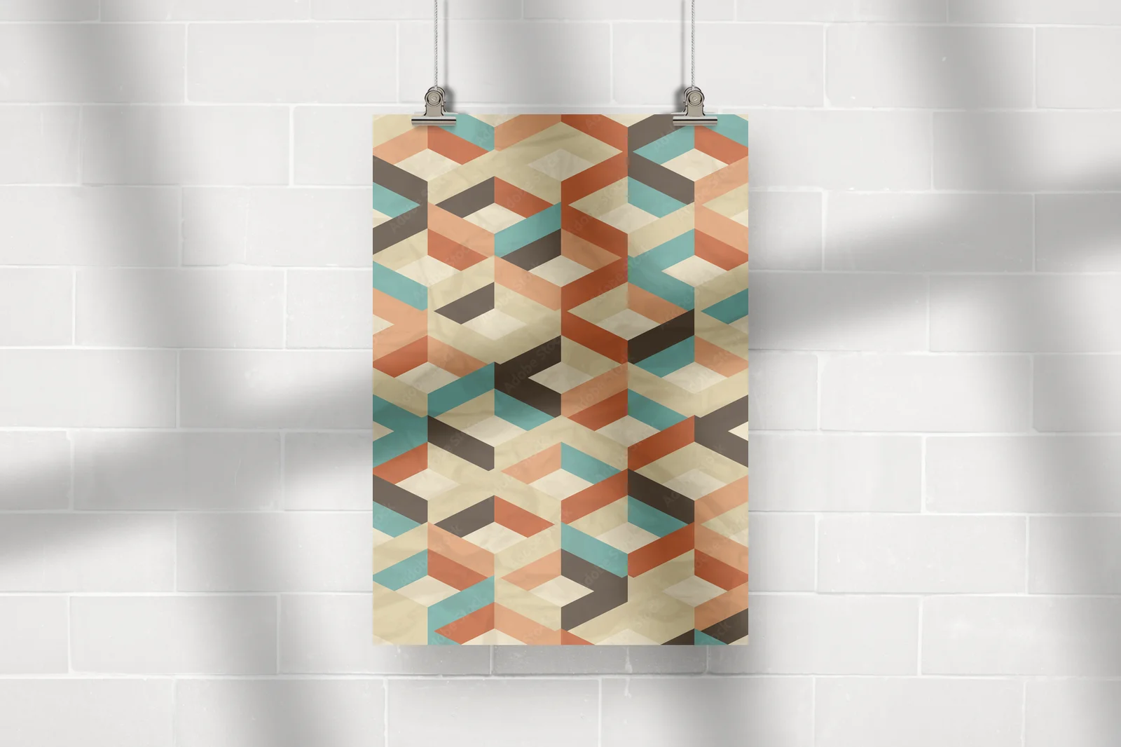 Geometryczna harmonia w vintage'owym stylu