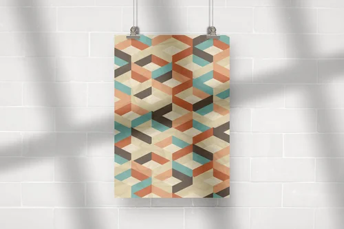 Geometryczna harmonia w vintage'owym stylu