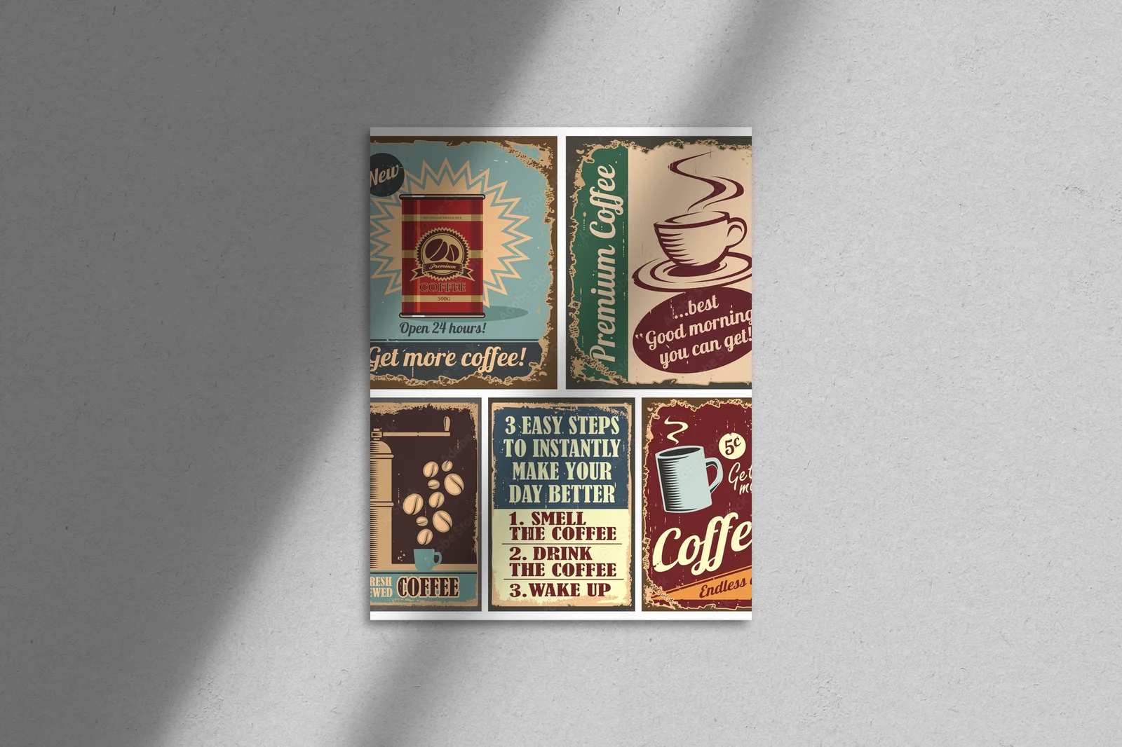 Vintage coffee posters: nostalgiczne piękno i styl