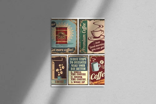Vintage coffee posters: nostalgiczne piękno i styl