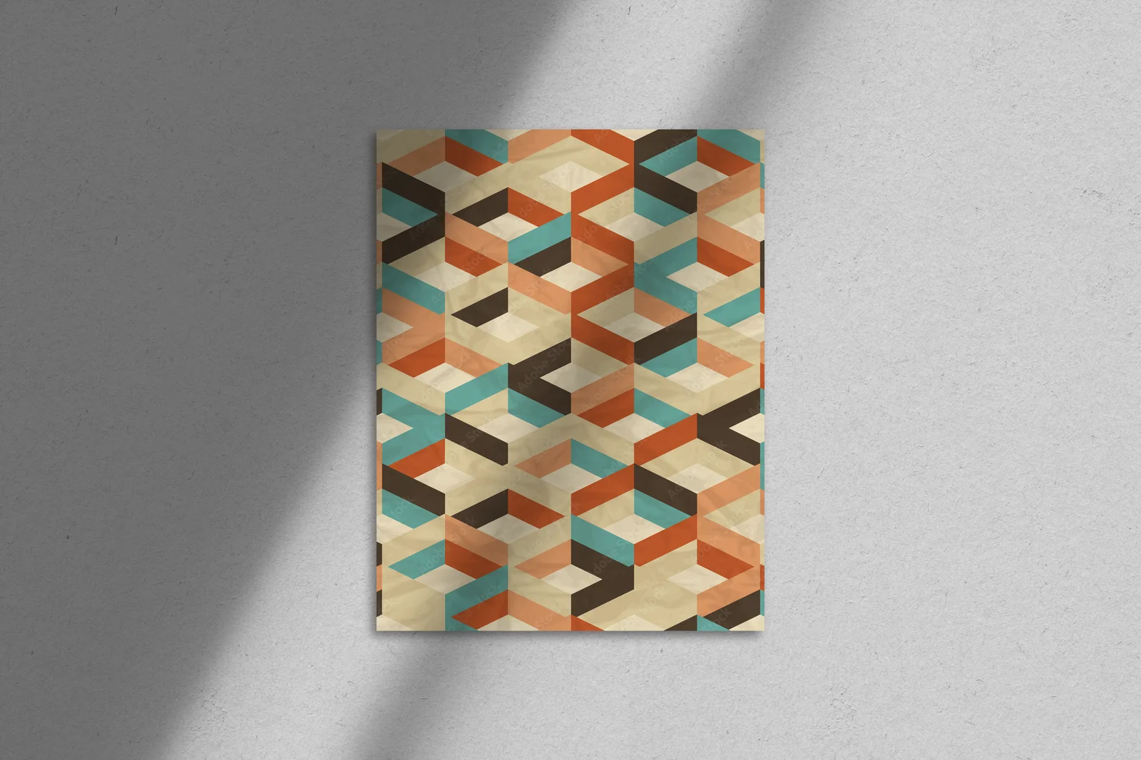 Geometryczna harmonia w vintage'owym stylu
