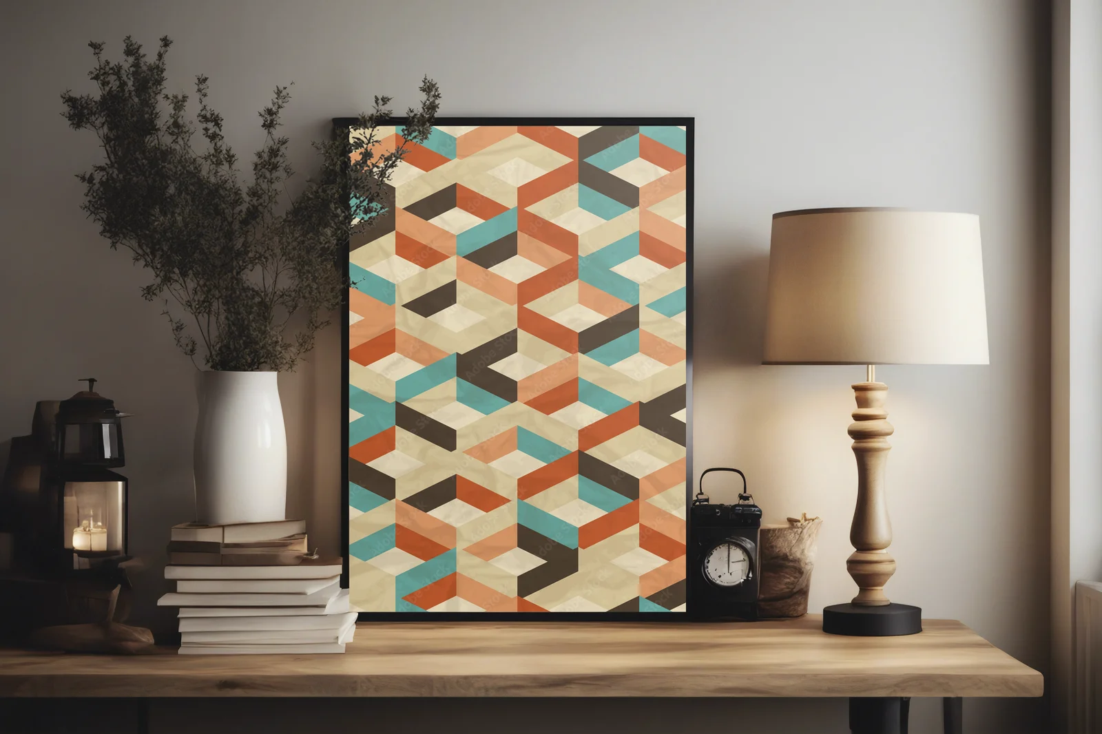 Geometryczna harmonia w vintage'owym stylu