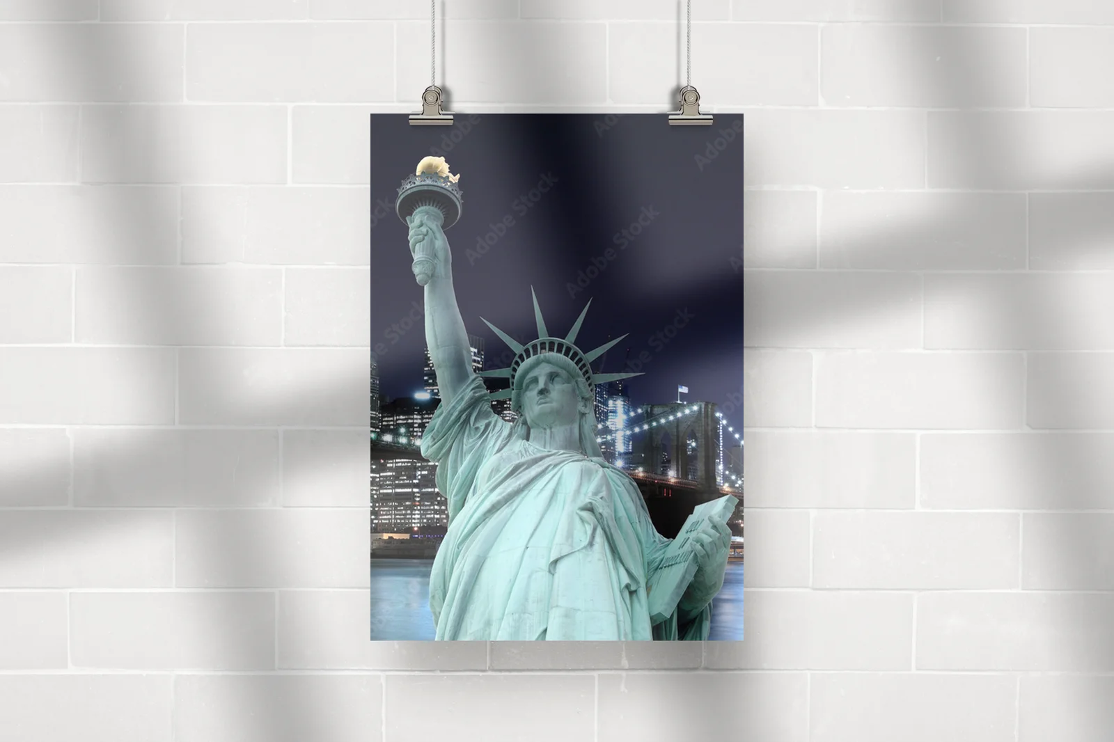 Nocny urok Nowego Jorku: Brooklyn i Statua Wolności