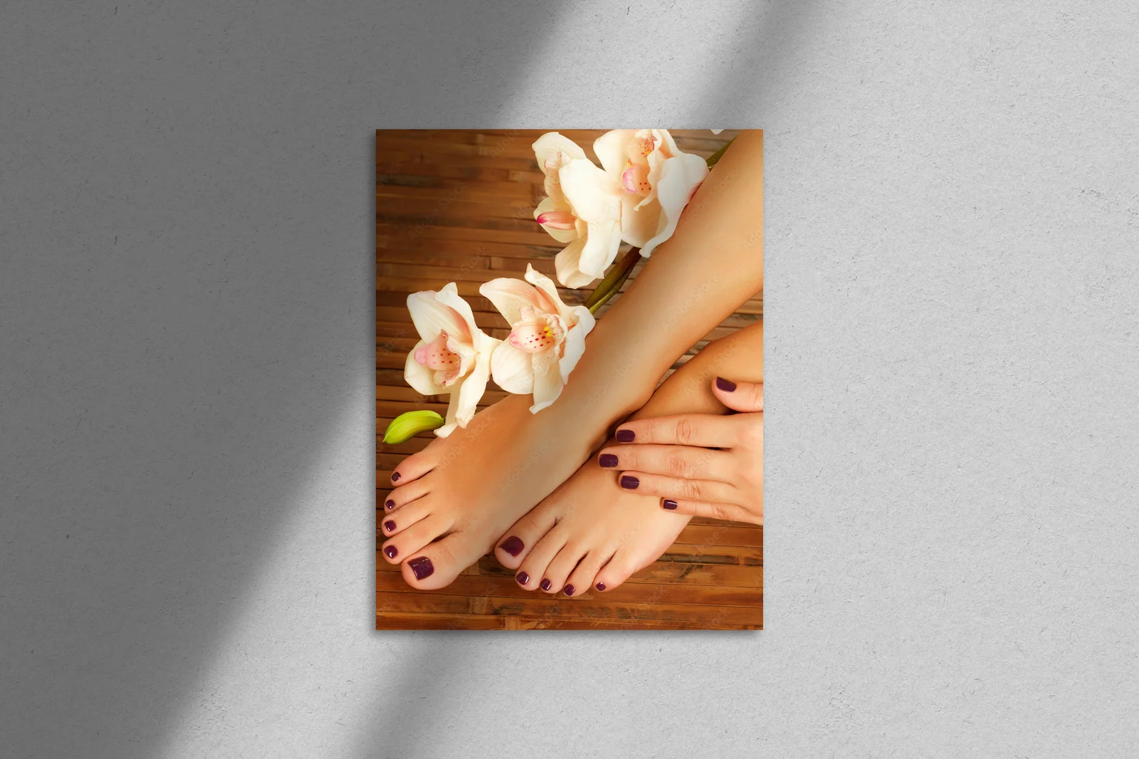 Urokliwe stopy w pastelowych odcieniach spa