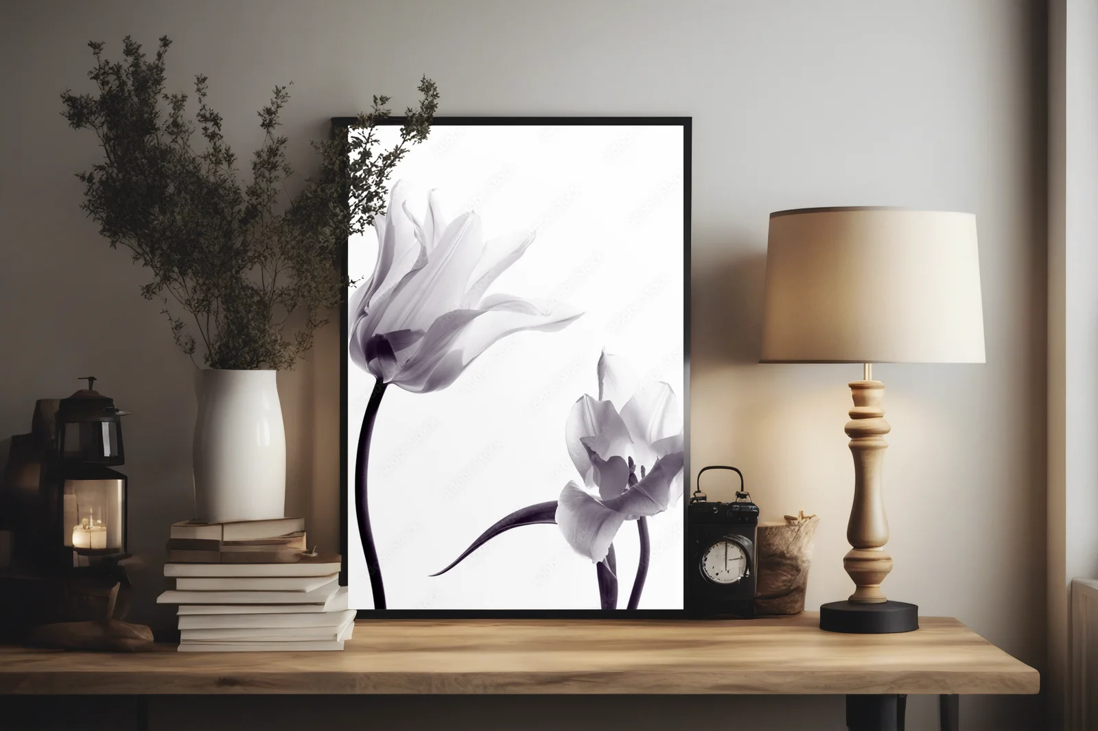 Subtelne tulipany w monochromatycznej harmonii