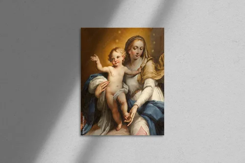 Detale świętej Maryi w ciepłych barwach Verony