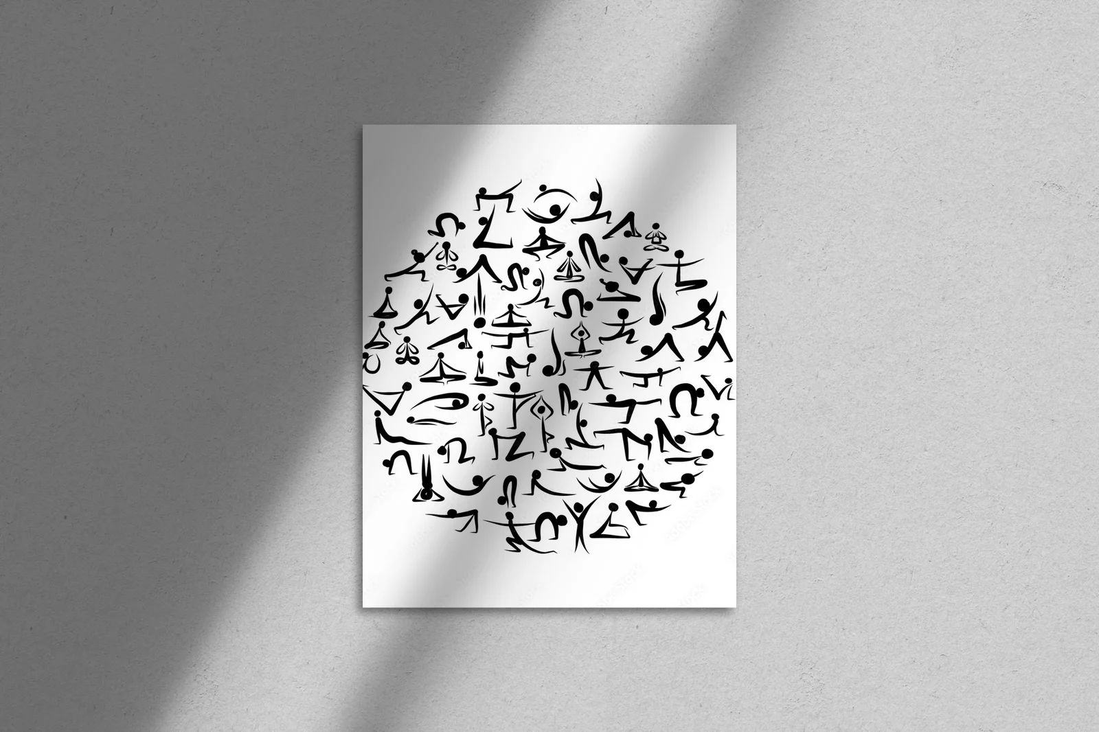 Harmonijne asany w odcieniach bieli