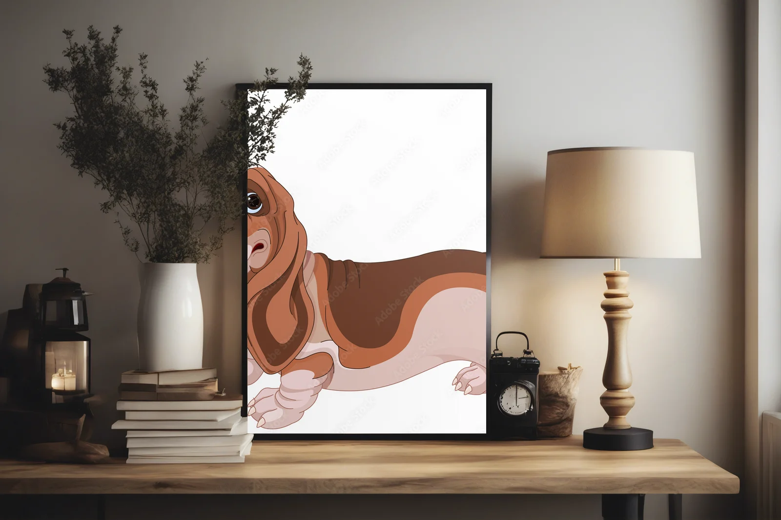 Radosny Basset Hound: przyjaciel na czterech łapach