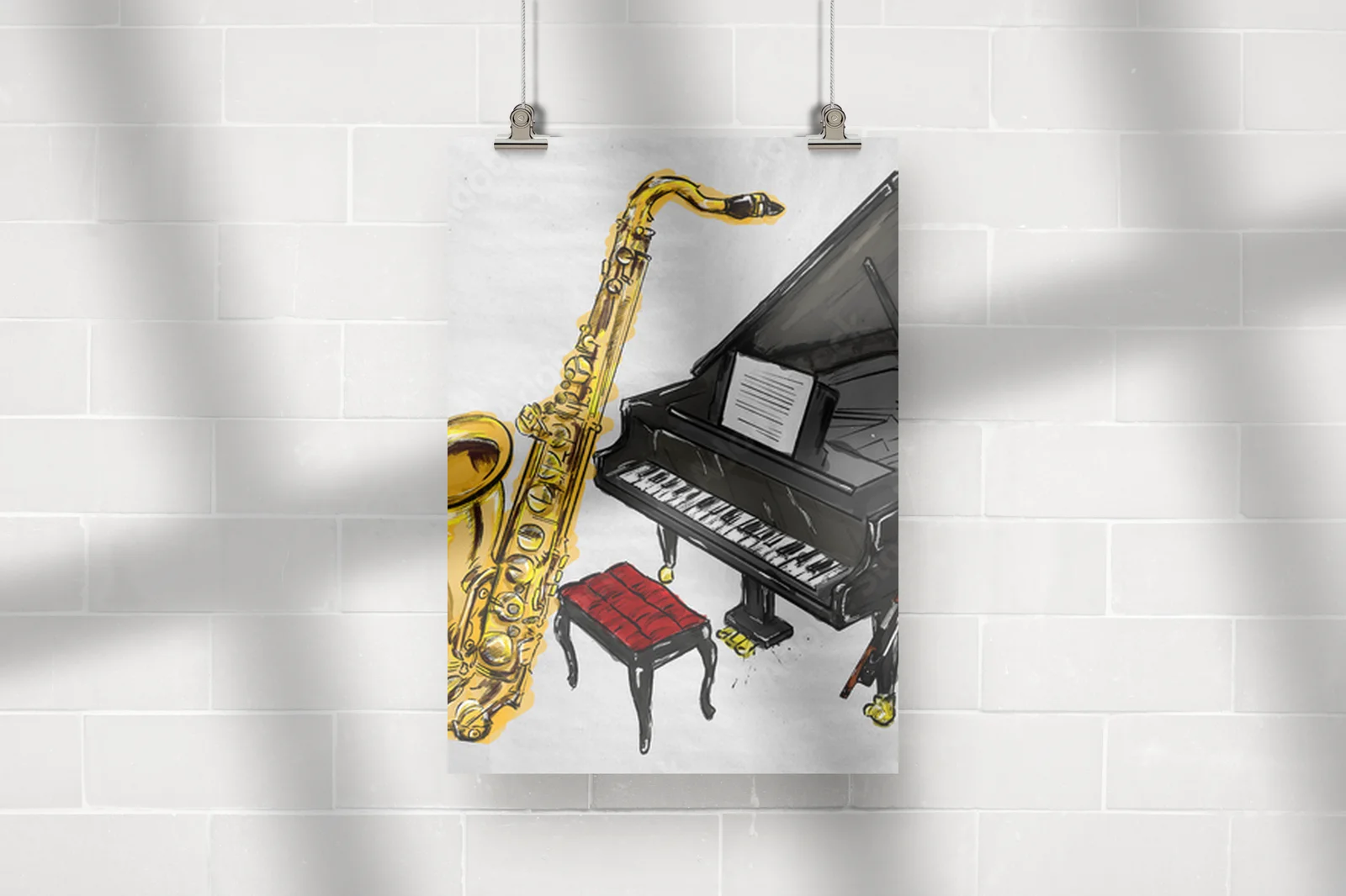 Melodyjna harmonia instrumentów w subtelnych odcieniach