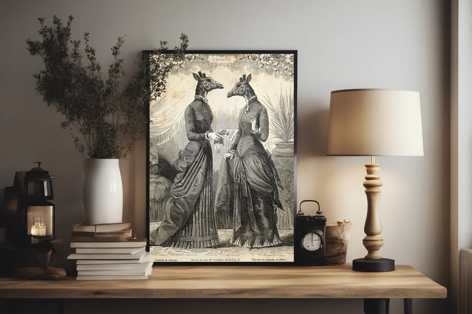 Elegancka rozgrywka surrealizmu w ciemnych barwach