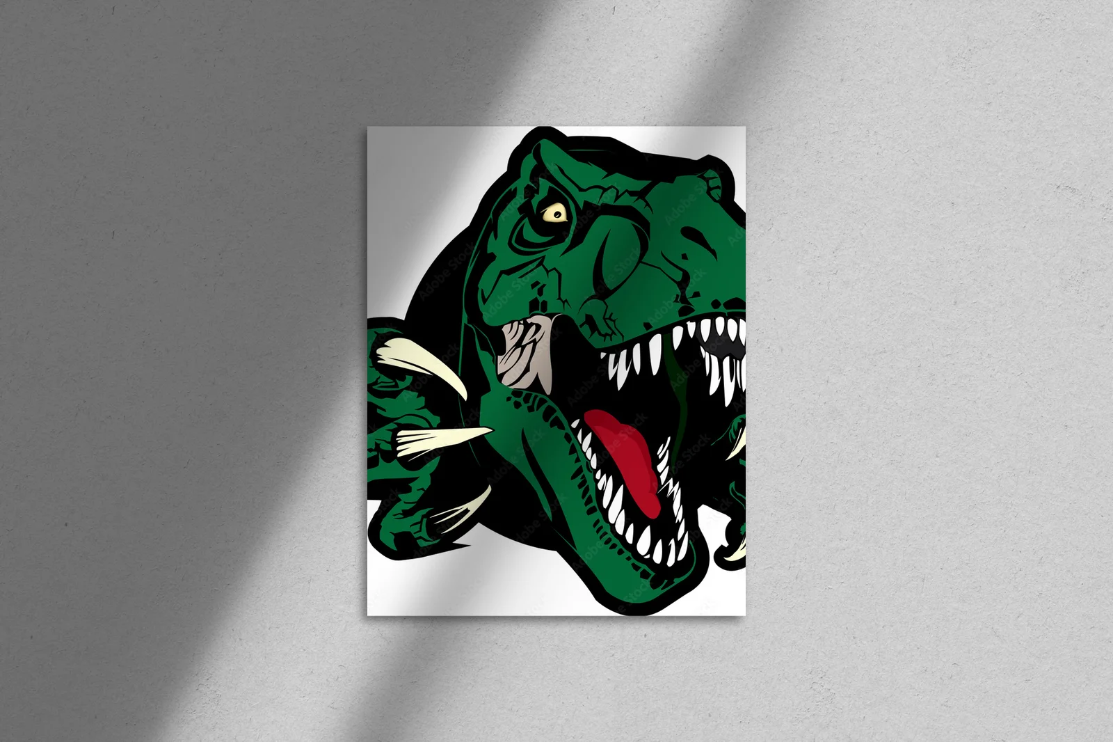 Wspaniały projekt głowy T-rexa w bielach i zgłębieniach