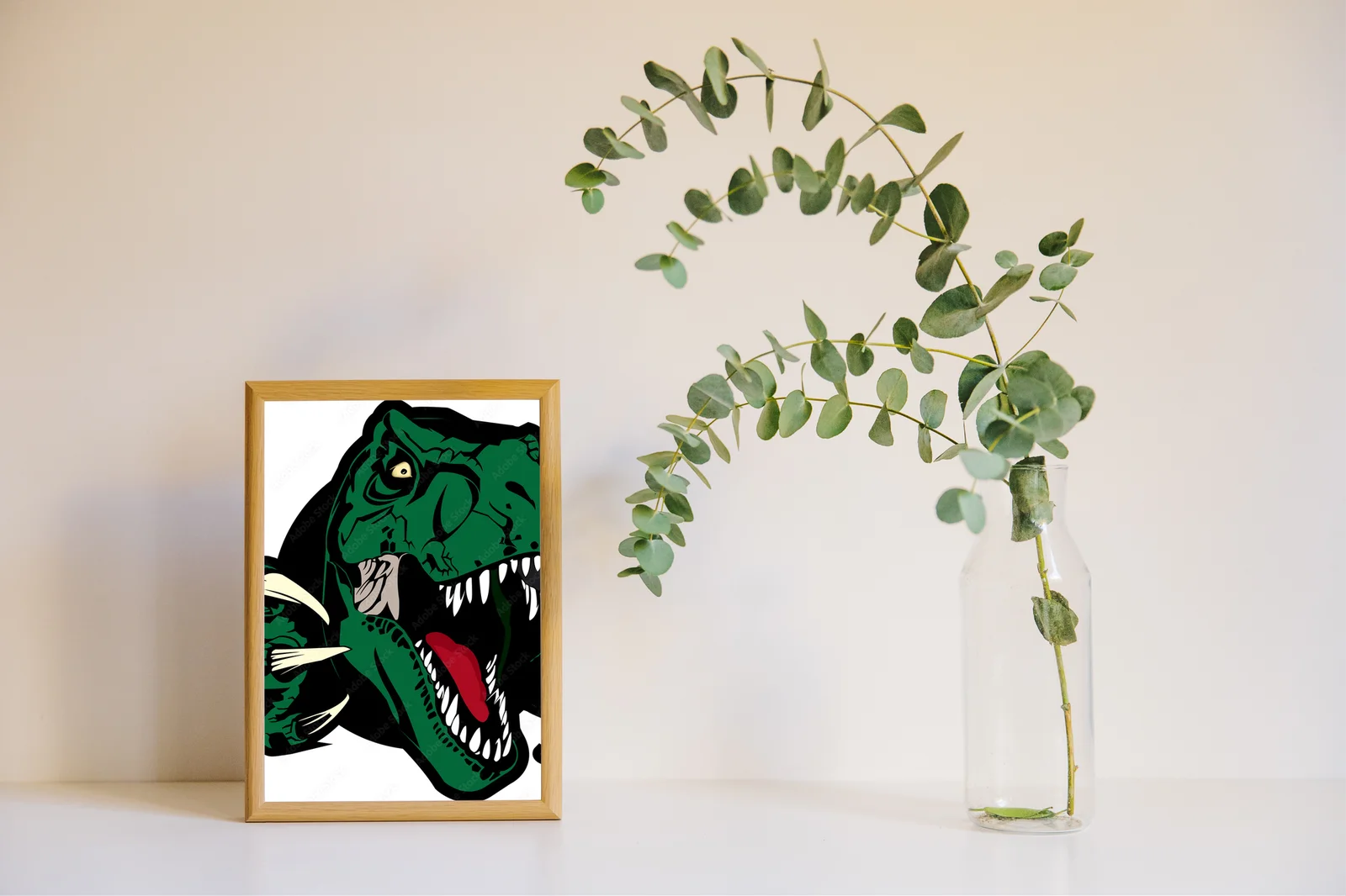 Wspaniały projekt głowy T-rexa w bielach i zgłębieniach