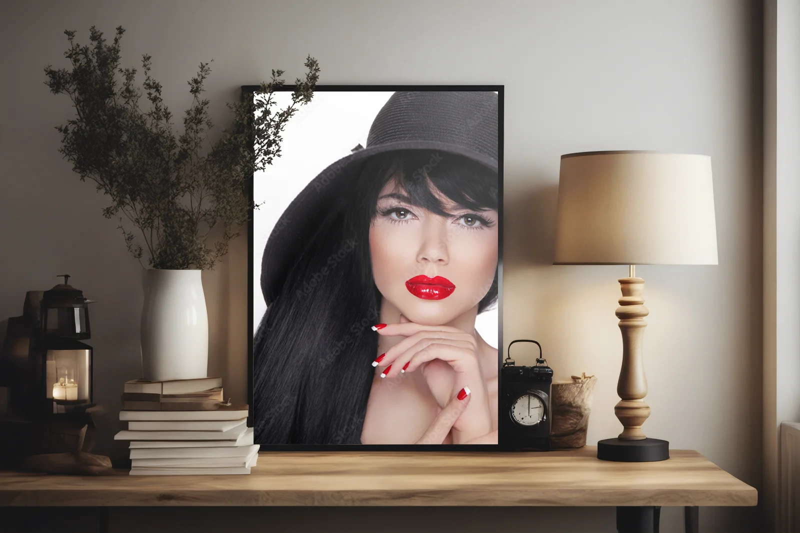 Zmysłowy portret brunetki w eleganckim stylu