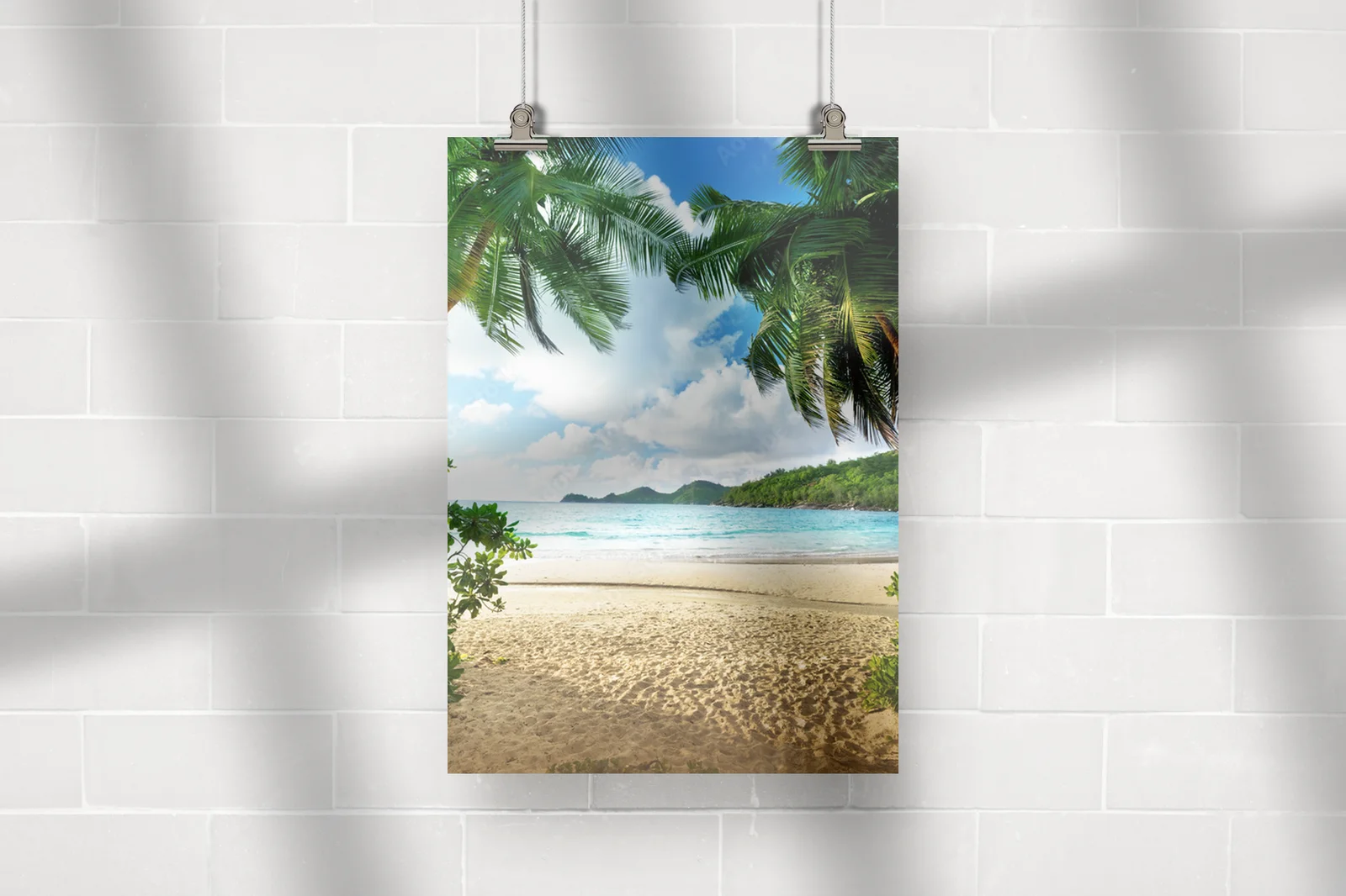 Zachód słońca na plaży - Mahé, Seychelles