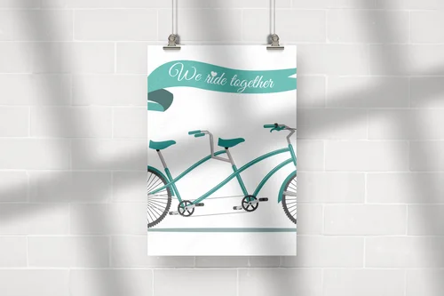 Miłość w podróży: klasyczny tandem rowerowy