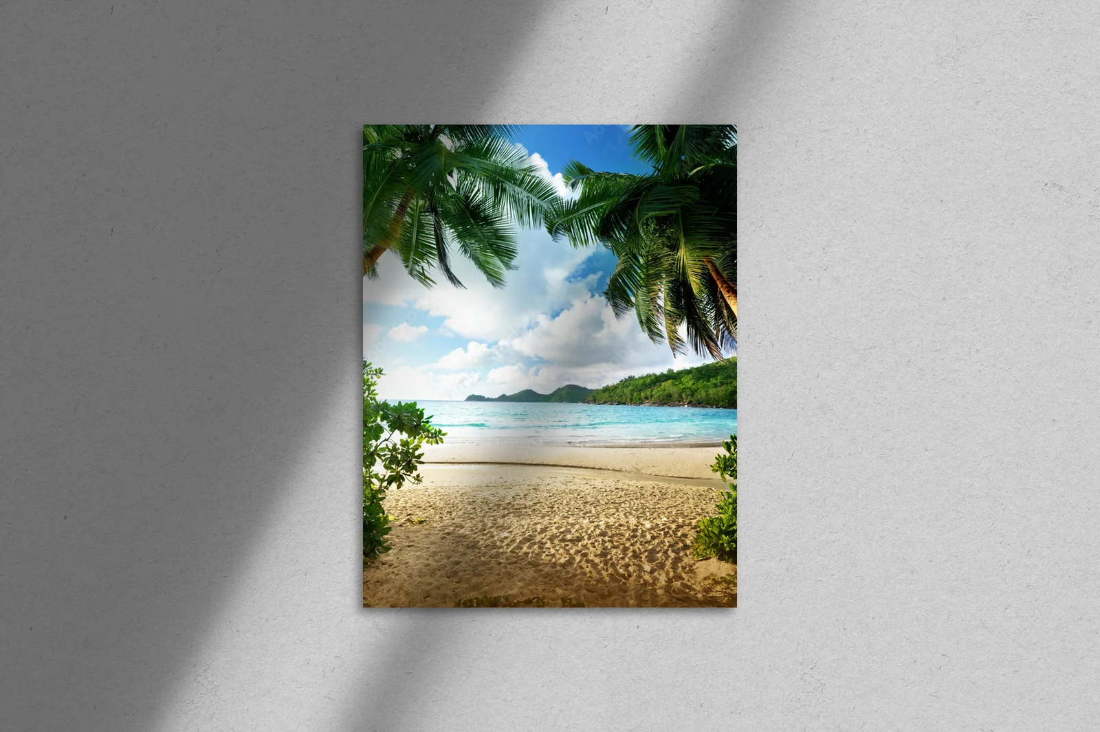 Zachód słońca na plaży - Mahé, Seychelles
