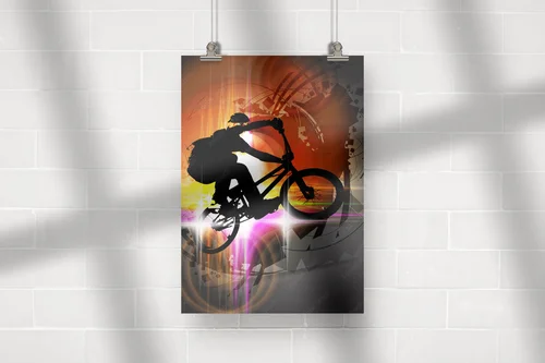 Ekstremalne skoki BMX w miejskiej scenerii