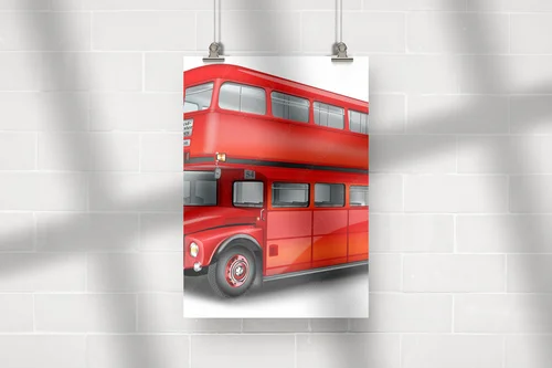 Czerwony dwupoziomowy autobus - podróż w stylu